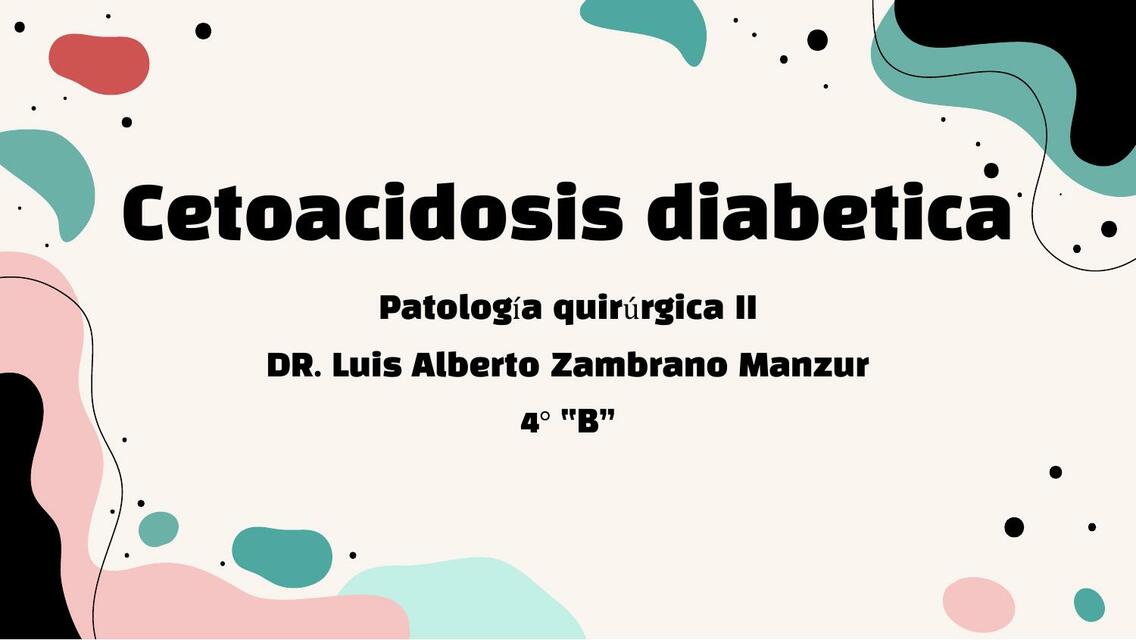 Cetoacidosis Diabética