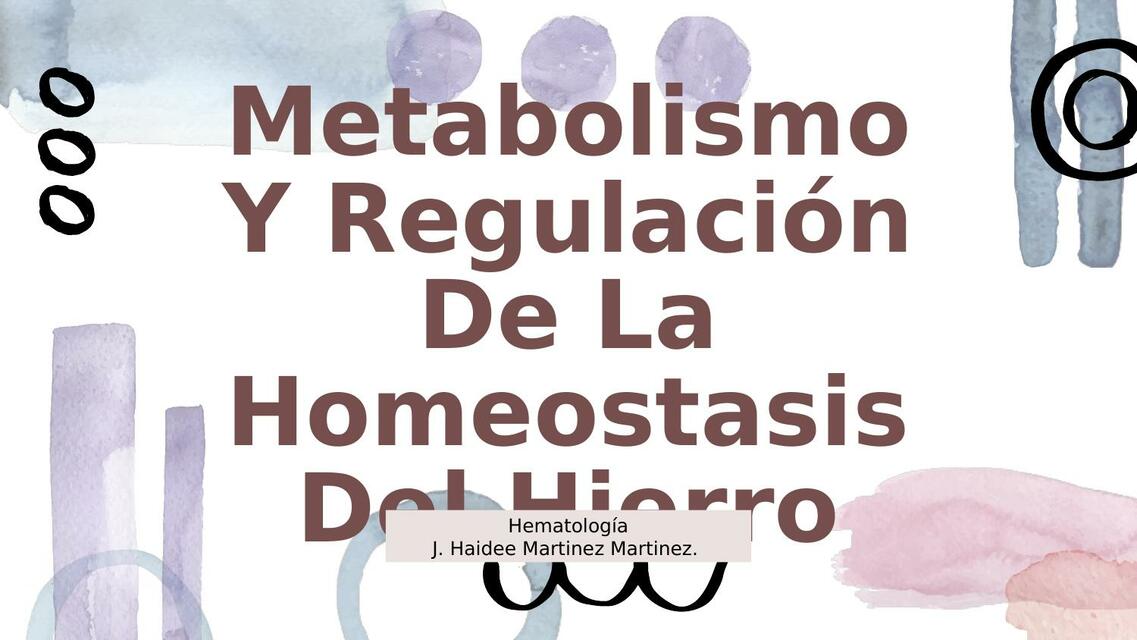 Metabolismo del hierro 