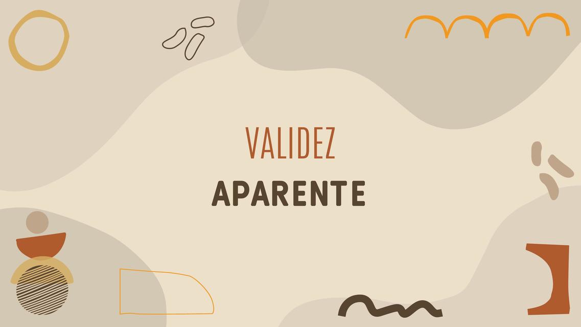 Validez Aparente