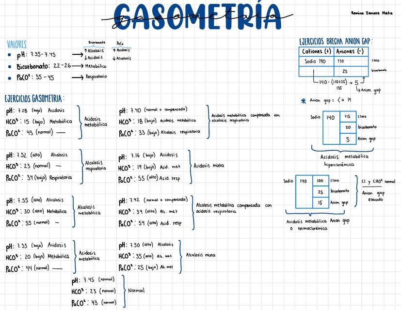 Resumen gasometría