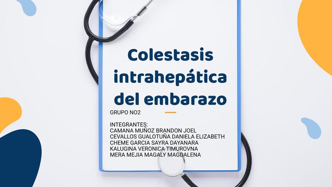 Colestasis intrahepática del embarazo EL OBSTETRA uDocz