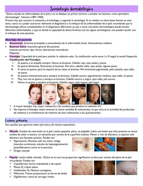 Semiología dermatológica