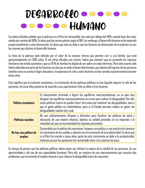 Desarrollo Humano 