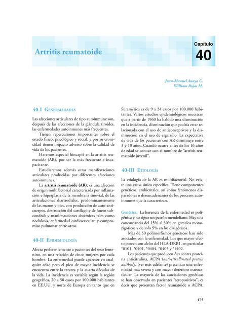 Artritis Reumatoide