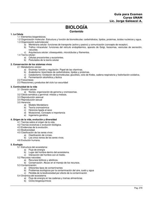 Guía UNAM 10 Biologia