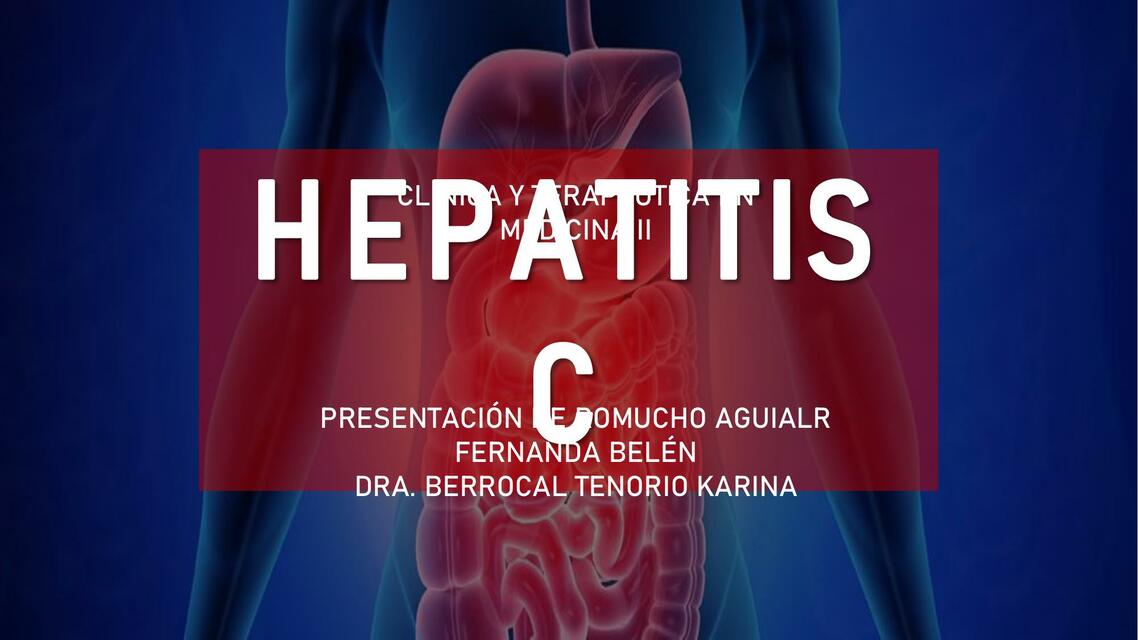 HEPATITIS VIRAL C 