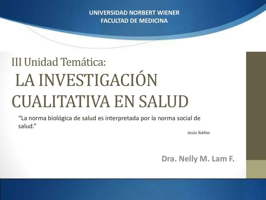 Investigación cualitativa en salud