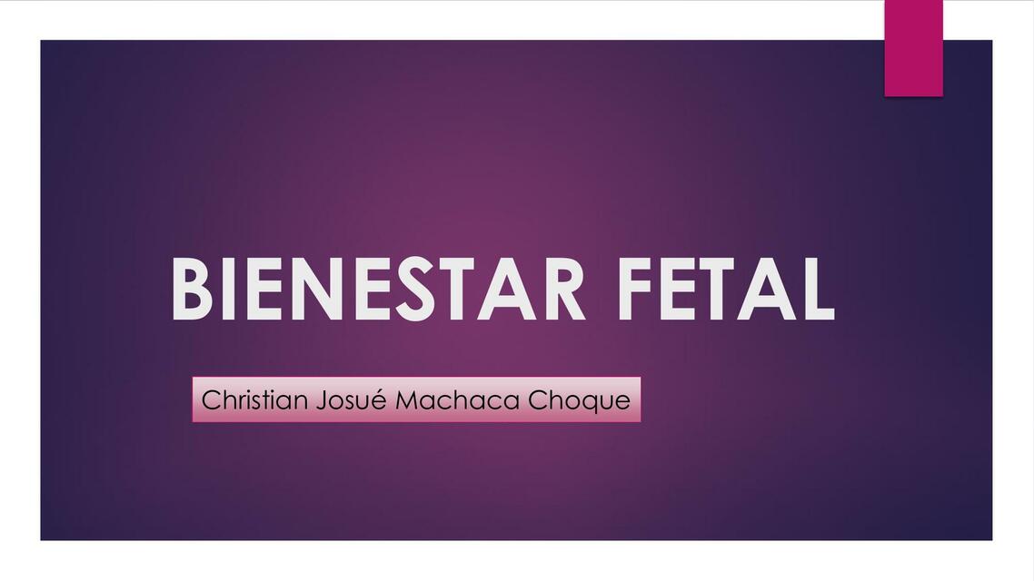 Bienestar fetal