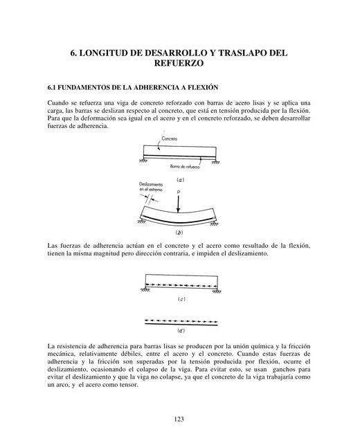 Longitud de desarrollo y translapo del refuerzo