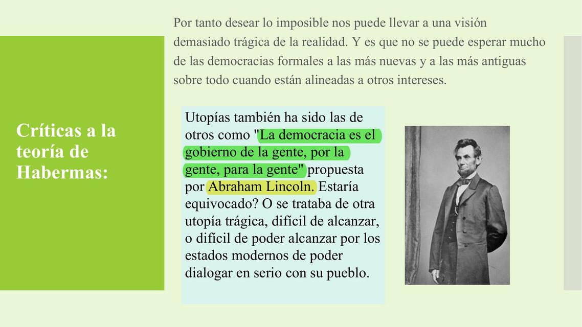 Críticas a la teoría de Habermas