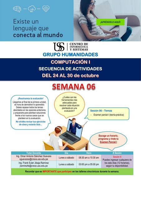 Guía actividades semana6 hum 12semanas C1