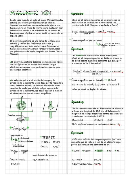 Ejercicios con Respuestas de Magnetismo