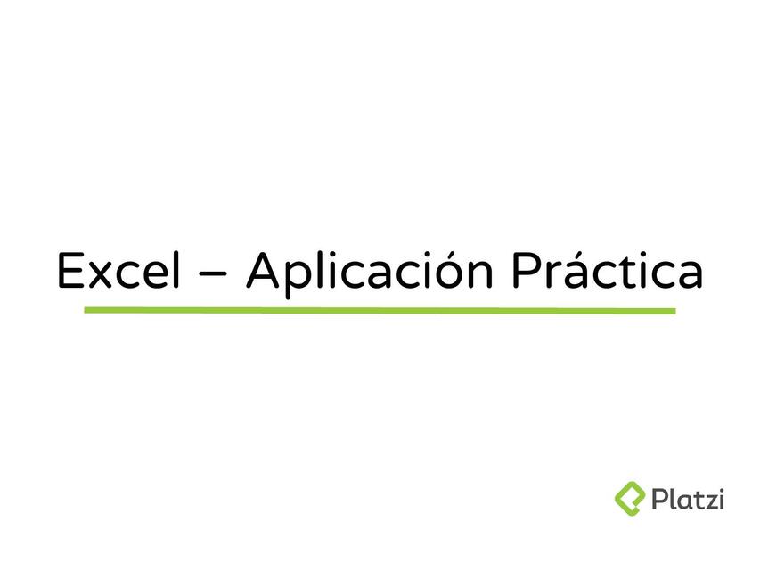 Práctica Excel