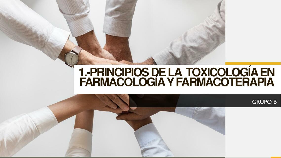 Principios de la Toxicología en Farmacología y Farmacoterapia