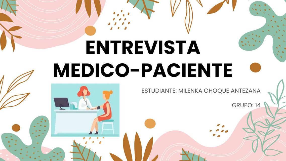 Entrevista médico paciente