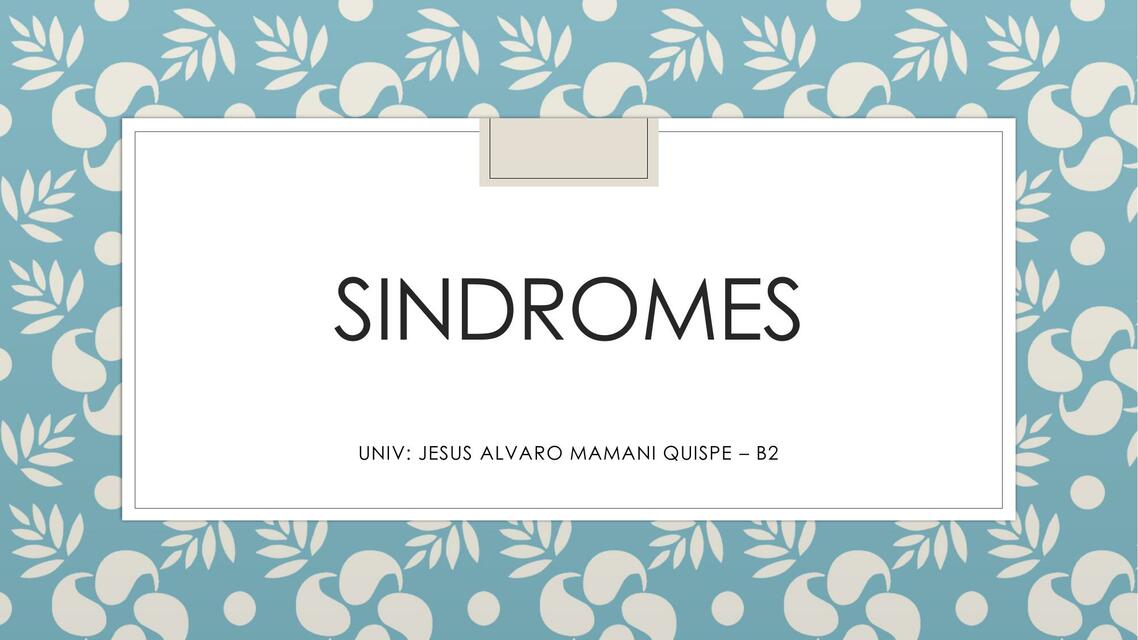 Síndromes