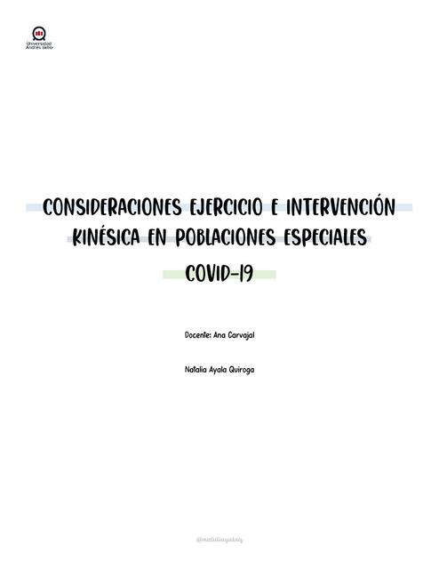 Ejercicio y COVID-19