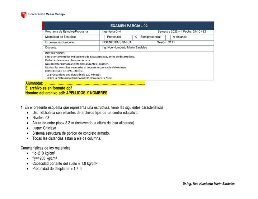 Práctica 02 UCV II Sísmica