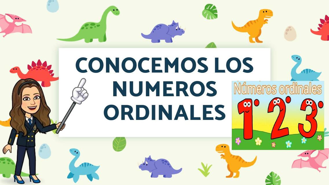 Conocemos los Números Ordinales 