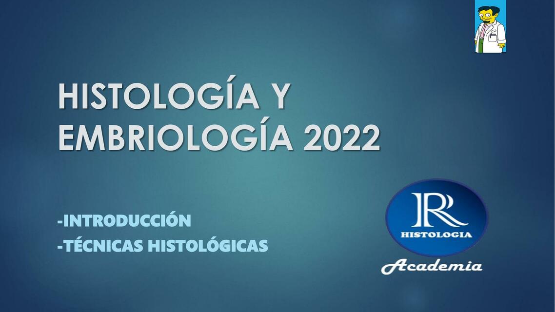 Histología y Embriología 