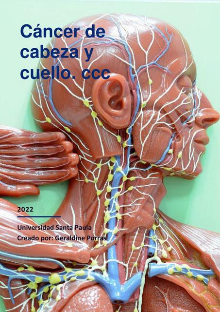 Cáncer de cabeza y cuello. ccc