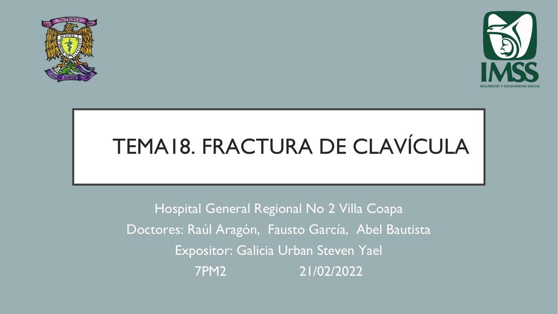 Fractura de Clavícula