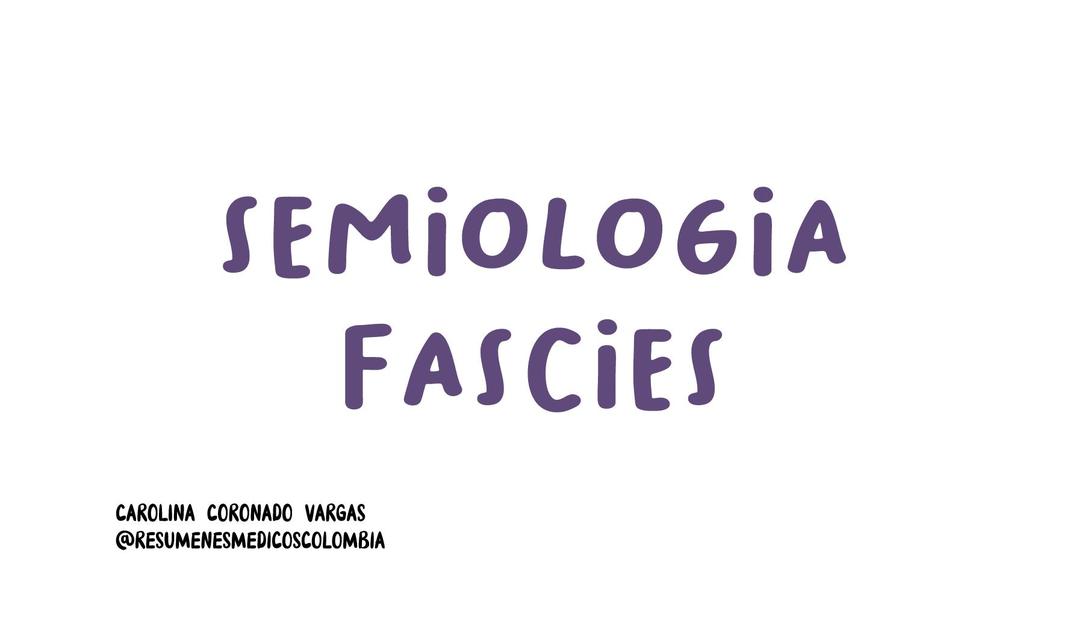 Facies  en Semiología