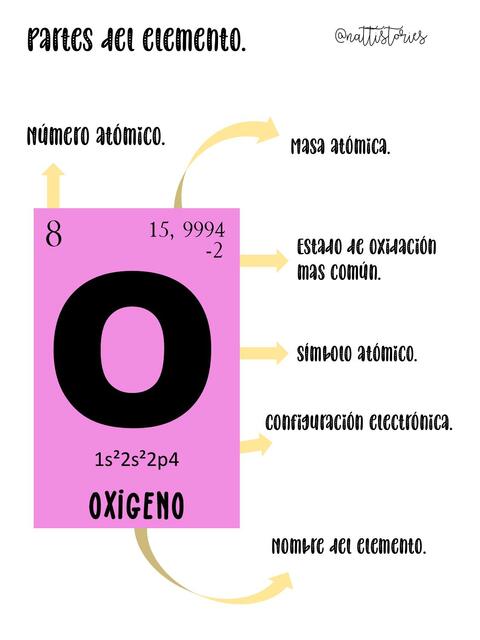 Esquema. Partes del elemento