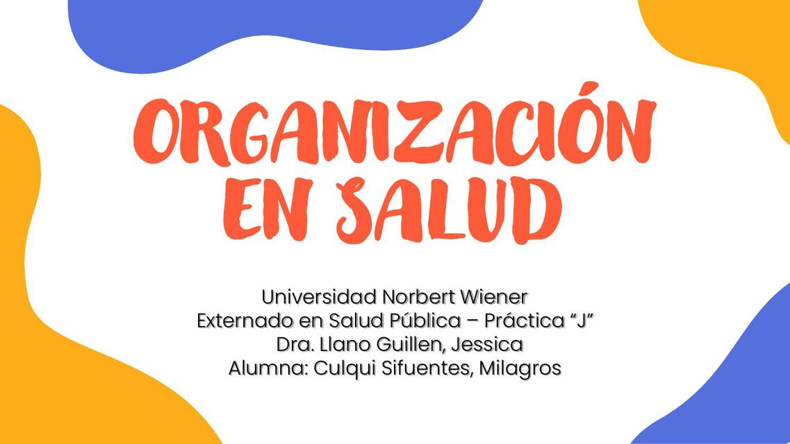 Organización en Salud