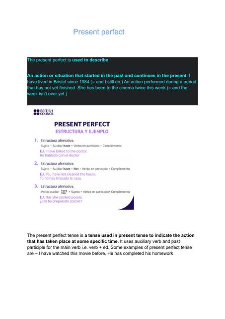 Present perfect