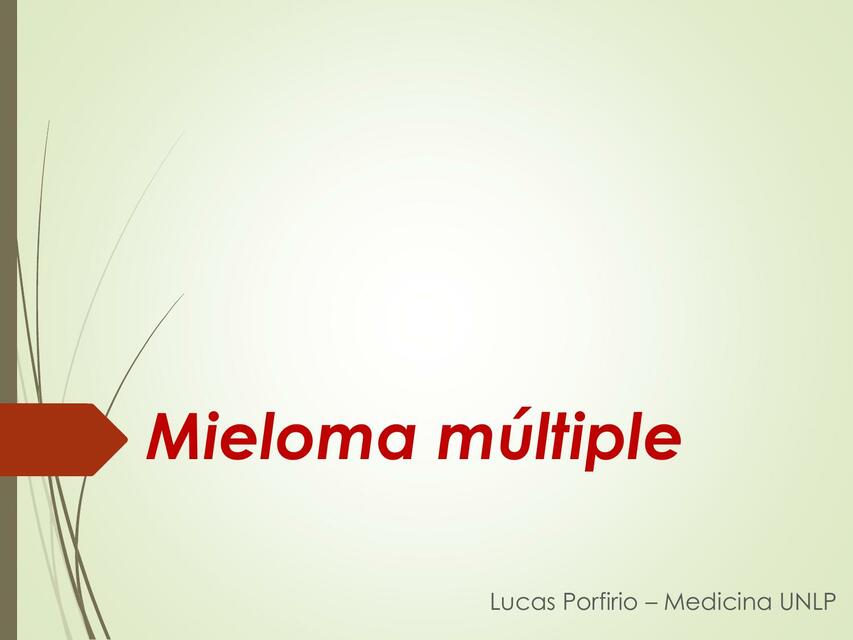 Mieloma Múltiple