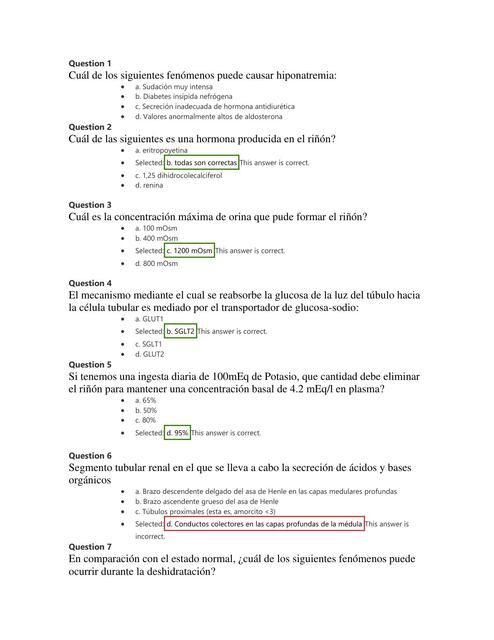 Preguntas Renal