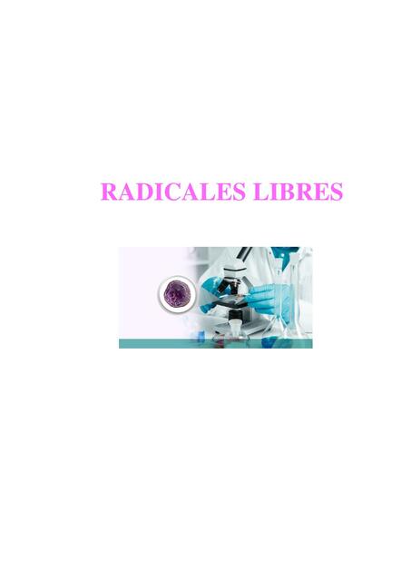 RADICALES LIBRES