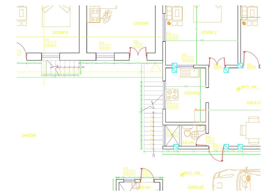 Plano de casa señora Alicia Villasante Modelo