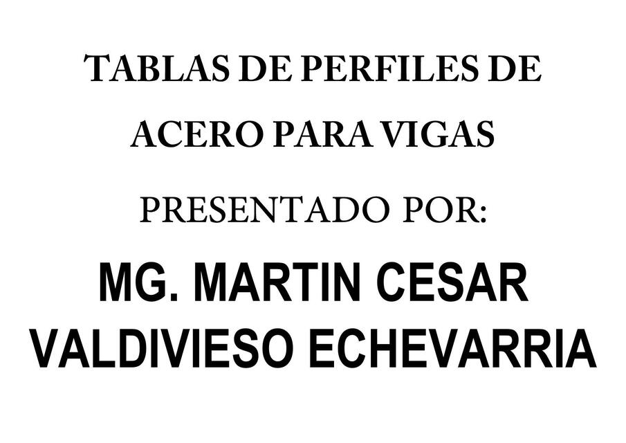 Tabla de perfiles