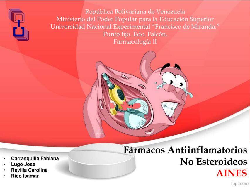 AINES lva1 app - Fármacos antiinflamatorios no esteroideos