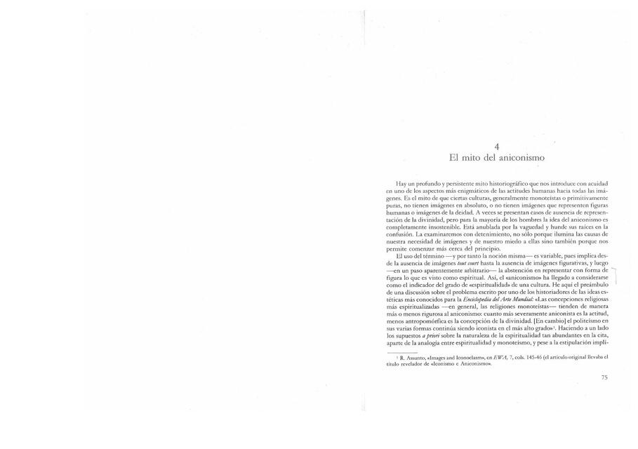 Freedberg, El mito del aniconismo Todo de Comunicación Social UBA uDocz