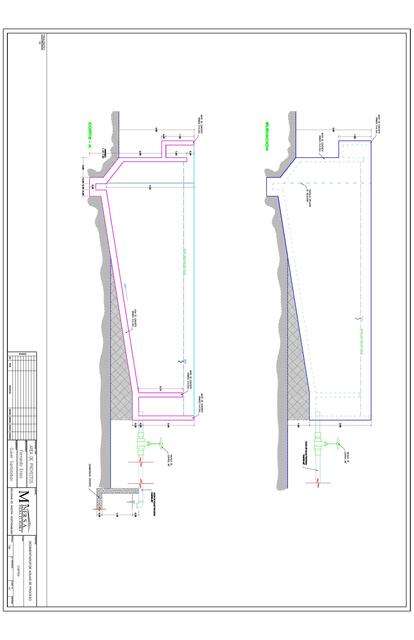 Sedimentador N 03 Corte y Elevacion