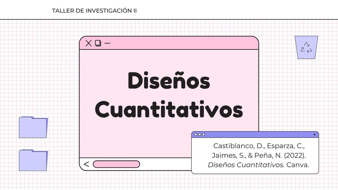 Metodología - Diseños Cuantitativos