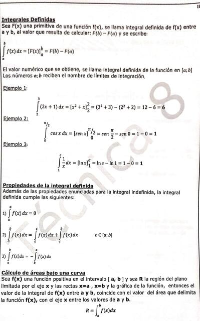 Integrales definidas | El Rincón de la Ingeniería | uDocz