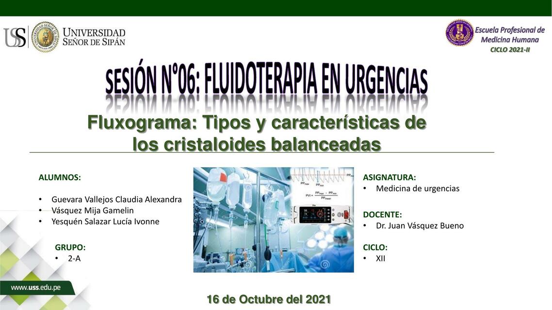 TIPOS Y CARACTERÍSTICAS DE LOS CRISTALOIDES