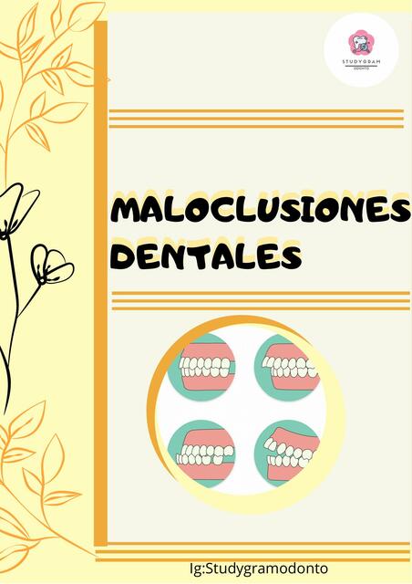 Maloclusiones dentales