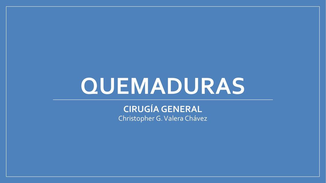 Quemaduras 