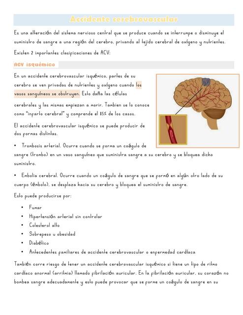 Accidente cardiovascular