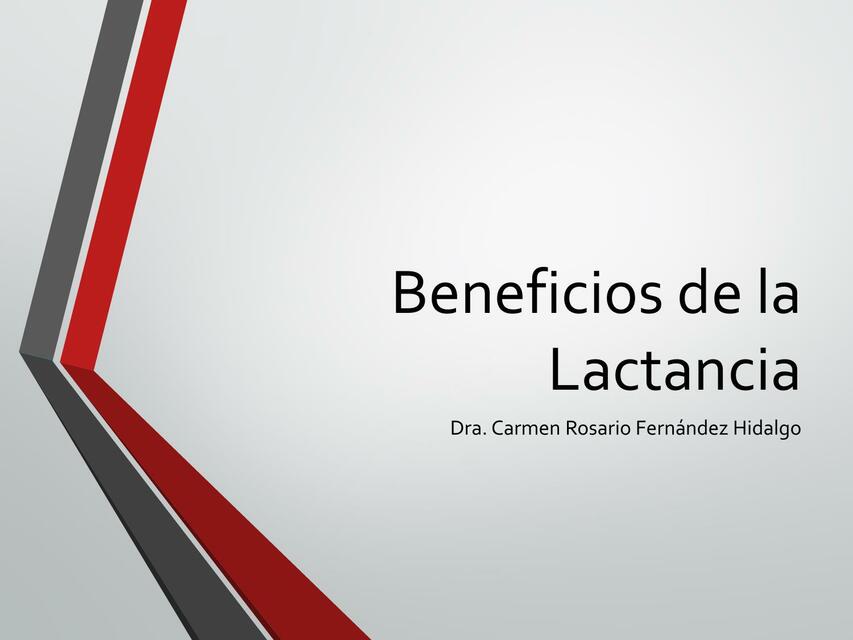 Beneficios de Lactancia Materna