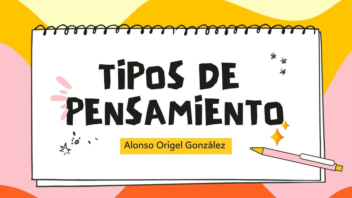 Tipos de Pensamiento