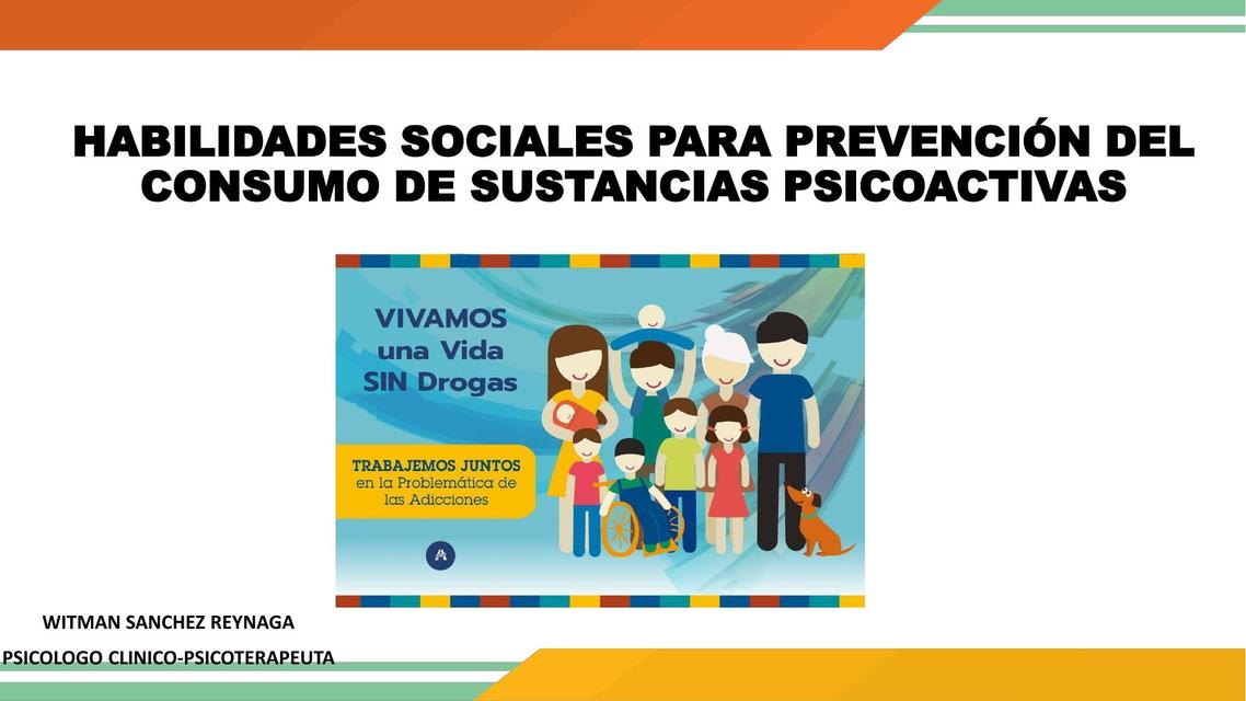 Habilidades sociales para prevención del consumo de sustancias psicoactivas