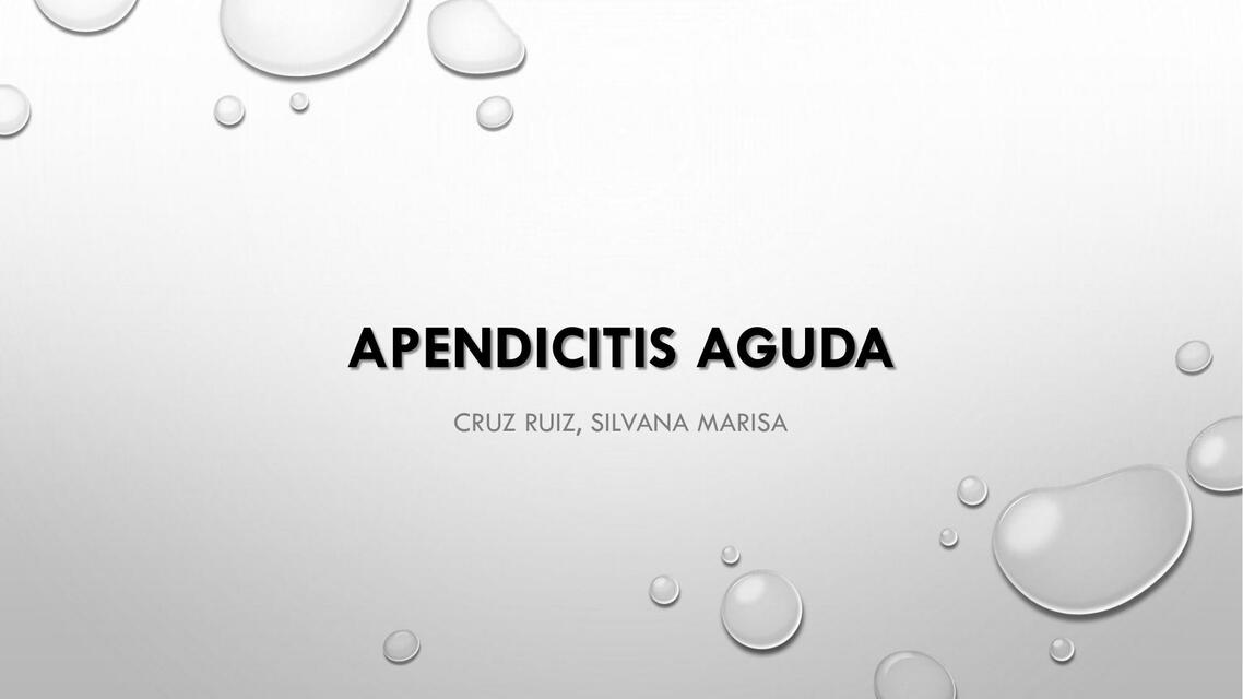 Apendicitis Aguda