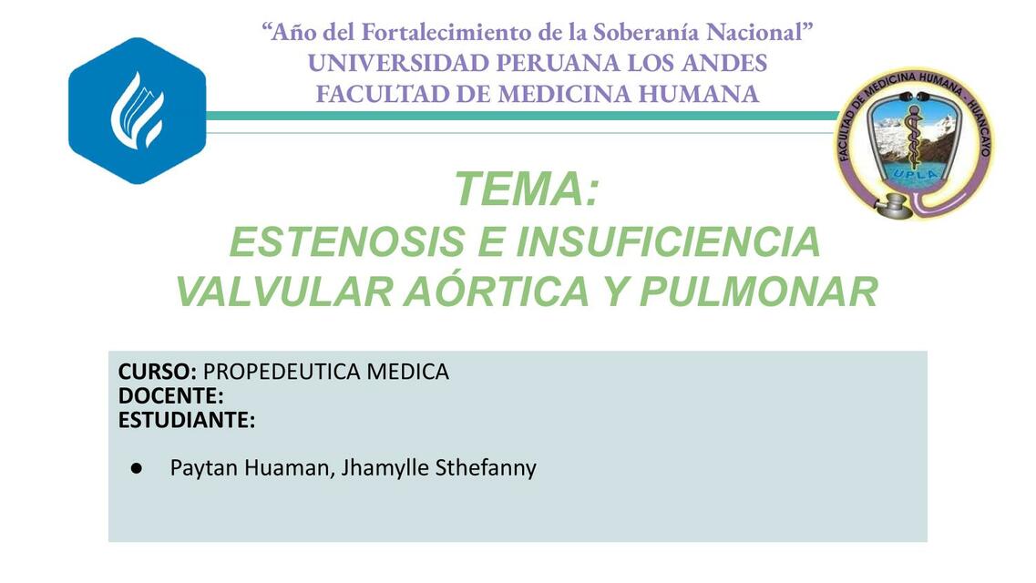 Estenosis e insuficiencia vascular aórtica y pulmonar