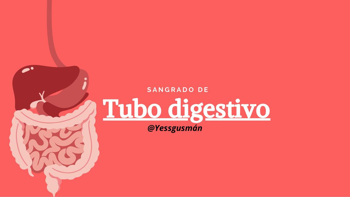 Sangrado de Tubo Digestivo